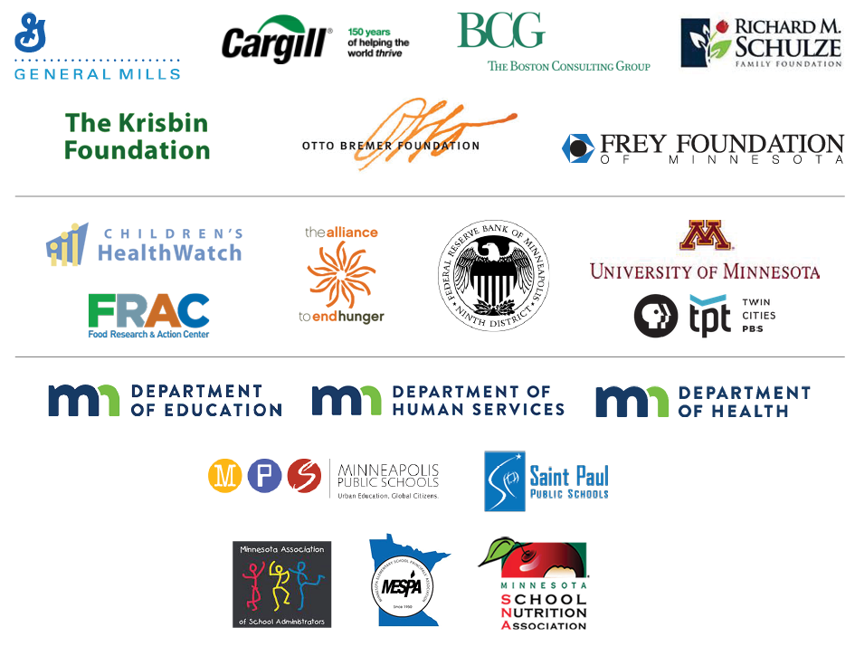 partners and foundations working with us, including general mills, cargill and the richard m schulze foundation